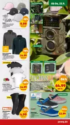 Gazetka promocyjna Penny - Prospekte - Gazetka - ważna od 24.09 do 24.09.2022 - strona 27 - produkty: Bau, baumwolle, dell, deo, Elan, elle, ente, Fleecejacke, herren-t-shirt, Jacke, kamera, Mode, rwe, shirt, shirts, socken, T-Shirt, Ti, Umbro, Wild, wolle