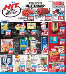 Gazetka promocyjna Hit - Wochenprospekt - Gazetka - ważna od 18.10 do 18.10.2025 - strona 1 - produkty: alkohol, alpro, Alwa, auer, auto, Bau, Bauer, Becher, beere, beeren, beste butter, beutel, braten, butter, cola, dallmayr, dallmayr prodomo, De Cecco, Dr. Oetker, drink, drinks, duplo, ecco, eis, flammkuchen, flasche, fleisch, französischer weichkäse, frau antje, freixenet, frico, frucht, fruchtjoghurt, géramont, gerolsteine, gerolsteiner, glasflasche, gulasch, hackfleisch, hackfleisch gemischt, hafer, Haferdrink, hanuta, heidelbeere, heidelbeeren, intermezzo, italienische pasta, joghur, joghurt, jungbullen, Käse, Kinder, kinder bueno, knorr, knorr fix, kuchen, kühlschrank, lamm, landliebe, maybach, Meister, milch, milram, mineralwasser, natur, nuss, obst, papier, pasta, Pfannkuchen, pizza, prodomo, rebsortenweine, reis, rel, rind, ristorante, ristorante pizza, ritter, ritter sport, rouladen, salat, salate, Schal, Schale, schnittkäse, Schrank, schwein, schwein und rind, soja, Spezi, Sport, Sprudel, steiner, Streichzart, Ti, tisch, toilettenpapier, vom schwein und rind, wasser, weichkäse, weihenstephan, wein, weine, zewa, ZTE