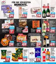 Gazetka promocyjna Hit - Wochenprospekt - Gazetka - ważna od 18.10 do 18.10.2025 - strona 12 - produkty: aktionspreis, amicelli, beutel, bio, brut, butter, canon, champagne, chips, chipsfrisch, cookie, cookies, corny, eis, elle, ente, ferrero, Ferrero Küsschen, flasche, frucht, funny-frisch, geldermann, giotto, hafer, Kinder, kinder schokolade, kraft, limo, lindt, mac, marzipan, milch, milka, nuss, olaz, osborne, peanut butter, rebsortenweine, reis, riegel, saft, sandwich, schoko, schokolade, sekt, sim, Spezi, Ti, toffifee, wein, weine, Yo, yogurette, ZTE