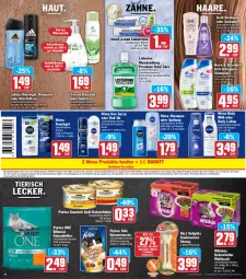 Gazetka promocyjna Hit - Prospekte - Gazetka - ważna od 12.03 do 12.03.2022 - strona 16 - produkty: Adidas, asti, beutel, blend-a-med, body, body lotion, body milk, coupon, coupons, creme, deo, deo spray, deospray, dusche, duschgel, eis, elle, felix, flasche, fleisch, Frosch, gin, gourmet gold, Guhl, haarpflege, katzenfutter, katzensnack, katzensnacks, listerine, Lotion, mundspülung, nivea, purina, reis, roll-on, Roller, Seife, shampoo, shampoo oder spülung, snack, snacks, spülung, teller, tender, Ti, Tiere, total care, whiskas, zahncreme