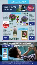 Gazetka promocyjna AldiSud - IN ZWEI WOCHEN - Gazetka - ważna od 17.09 do 17.09.2022 - strona 17 - produkty: aldi, angebot, angebote, auer, Bau, Bauer, beutel, eis, erde, Garten, gewinnspiel, gutschein, kulturtopf, Leuchte, leuchten, ndk, Rauch, reis, ring, Spezi, Ti, topf, uhr, wasser
