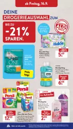Gazetka promocyjna AldiSud - IN ZWEI WOCHEN - Gazetka - ważna od 17.09 do 17.09.2022 - strona 20 - produkty: aldi, alle artikel ohne dekoration, auer, dekoration, drogerie-artikel, eis, elle, flasche, gin, hakle, lachs, lenor, lenor weichspüler, LG, listerine, mint, mundspülung, papier, persil, pril, purina, reis, spülung, teller, Ti, toilettenpapier, weichspüler, ZTE