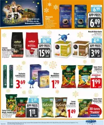 Gazetka promocyjna Edeka - Prospekte - Gazetka - ważna od 06.12 do 06.12.2025 - strona 12 - produkty: beutel, bohne, bohnen, chips, chipsfrisch, deka, dolce gusto, eis, espresso, funny-frisch, kaffee, kaffeekapseln, lavazza, Meßmer, mövenpick, mövenpick kaffee, nescafe, reis, ring, Spezi, starbucks, tee, ZTE