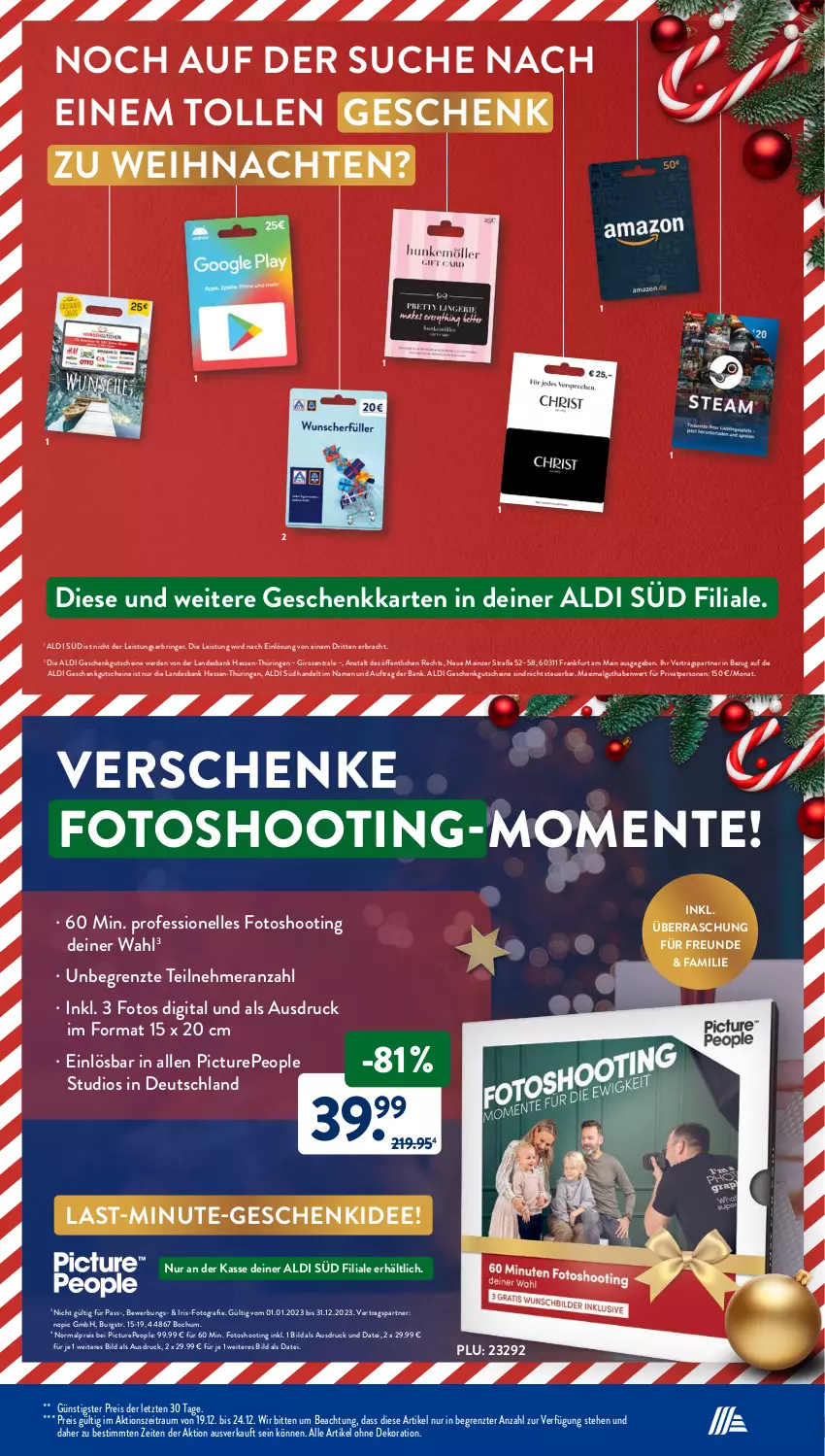 Aktueller Prospekt AldiSud - NÄCHSTE WOCHE - von 19.12 bis 24.12.2022 - strona 33 - produkty: aldi, alle artikel ohne dekoration, Bank, dekoration, eis, elle, ente, erde, gutschein, gutscheine, LG, reis, ring, Ti, weihnachten, ZTE