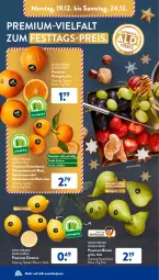 Gazetka promocyjna AldiSud - NÄCHSTE WOCHE - Gazetka - ważna od 24.12 do 24.12.2022 - strona 6 - produkty: aldi, asti, Birnen, clementinen, eis, früchte, leine, mandarine, mandarinen, natur, orange, orangen, reis, saft, Schal, Schale, Ti, tisch, zitrone, zitronen