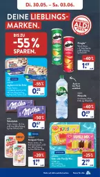 Gazetka promocyjna AldiSud - NÄCHSTE WOCHE - Gazetka - ważna od 03.06 do 03.06.2023 - strona 7 - produkty: aioli, aldi, antipasti, asti, creme, eis, elle, flasche, joghur, joghurt, joghurt mit der ecke, langnese, mandel, milka, milka schokolade, Müller, natur, oreo, paprika, pringles, reis, rel, ring, schoko, schokolade, Ti, volvic