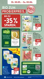 Gazetka promocyjna AldiSud - NÄCHSTE WOCHE - Gazetka - ważna od 03.06 do 03.06.2023 - strona 8 - produkty: aldi, bacon, bier, bio, bio-joghurt, Bio-Salami, discount, eis, emmentaler, ente, gsw, joghur, joghurt, Käse, LG, mozzarella, quark, Reibekäse, reis, rel, rohschinken, salami, schinken, speisequark, Ti, trolli, würfel