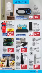 Gazetka promocyjna Aldi Nord - Von Montag - Gazetka - ważna od 16.08 do 16.08.2025 - strona 13 - produkty: ambia, auto, batterie, batterien, beleuchtung, dell, edelstahl, elle, fisch, fische, garnitur, gin, Mode, ndk, Ria, Schal, sekt, Signal, Ti, tisch, topper, türstopper, usb, wasser, Wetterstation, ZTE