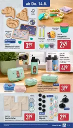 Gazetka promocyjna Aldi Nord - Von Montag - Gazetka - ważna od 16.08 do 16.08.2025 - strona 23 - produkty: bambus, Bau, baumwolle, Behälter, Crofton, decke, Deckel, dell, edelstahl, elle, flasche, gabel, geschirr, geschirrtücher, gin, henkel, Kinder, Löffel, lunchbox, Mode, Puzzle, reine baumwolle, Ria, Schal, Schale, snack, spülmaschinen, tablet, tablett, teller, Ti, trinkflasche, tücher, wolle, ZTE