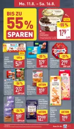 Gazetka promocyjna Aldi Nord - Von Montag - Gazetka - ważna od 16.08 do 16.08.2025 - strona 7 - produkty: alkohol, biscotto, bohne, brötchen, butter, coppenrath, cremissimo, ferrero, gin, Hefe, Kinder, kinder schokolade, kuchen, langnese, langnese cremissimo, LG, mandel, mars, milch, milka, milka schokolade, pralinen, ritter, ritter sport, schoko, schokolade, schokoladen, sim, Sport, Ti, ZTE
