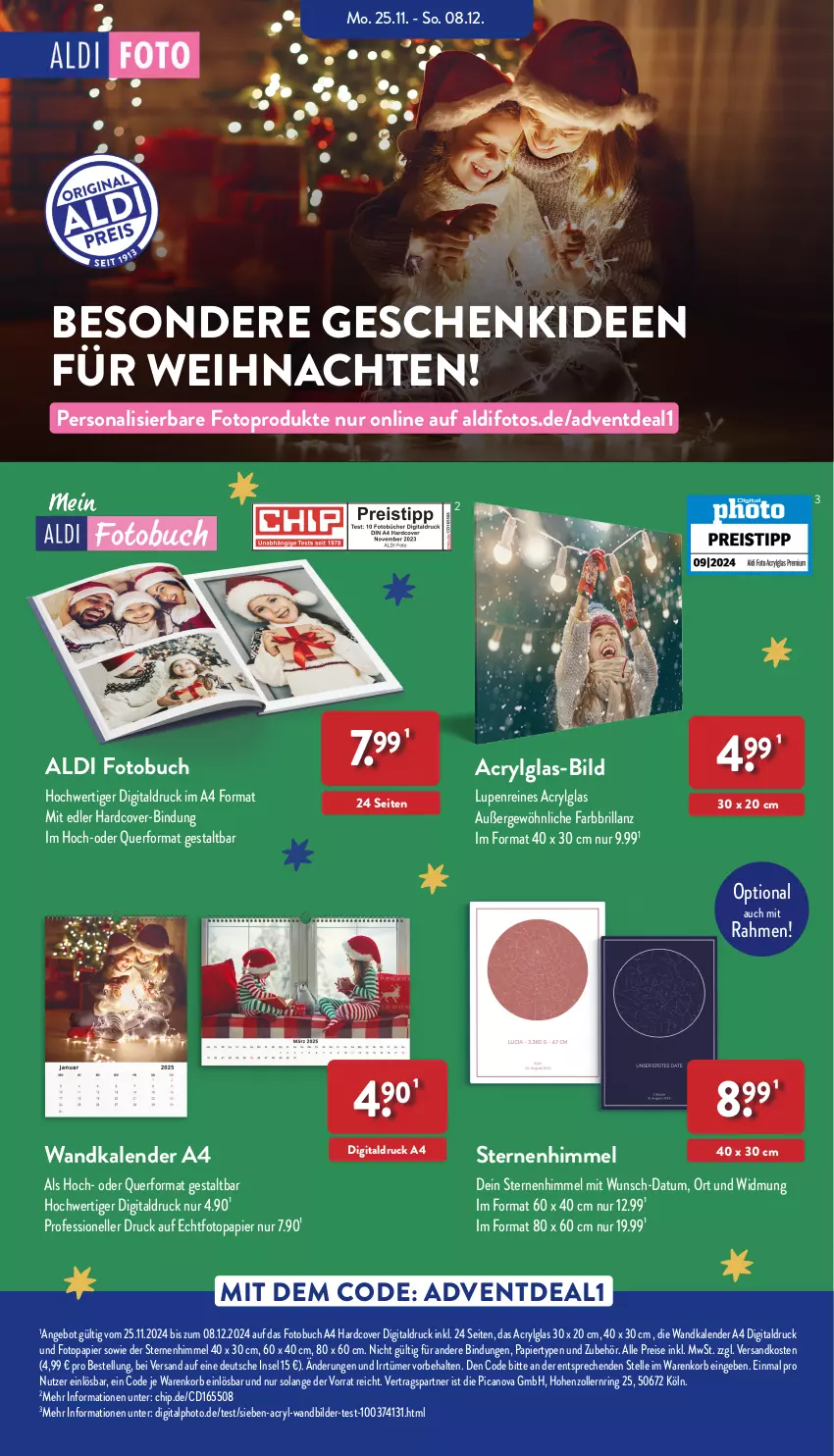 Aktueller Prospekt Aldi Nord - Von Montag - von 02.12 bis 07.12.2024 - strona 47 - produkty: aldi, angebot, buch, eis, elle, Fotobuch, korb, LG, ndk, papier, Persona, reis, ring, Ti, Wandkalender, weihnachten