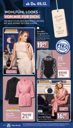 Gazetka promocyjna Aldi Nord - Von Montag - Gazetka - ważna od 07.12 do 07.12.2024 - strona 20 - produkty: aldi, Bad, Bademantel, body, Cardigan, dell, eis, elle, garnitur, gin, hose, Mantel, Mode, ndk, Pyjama, reis, Ria, Schal, Schale, Ti, WICK, Yo, ZTE