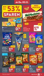 Gazetka promocyjna Aldi Nord - Von Montag - Gazetka - ważna od 07.12 do 07.12.2024 - strona 33 - produkty: beutel, brause, chips, eis, elle, frucht, fruchtgummi, fruchtgummis, funny-frisch, gin, kartoffel, kartoffelchips, linsen, lorenz, mac, nuss, Ofen, reis, saltletts, Sweetland, teller, Ti, tuc, ZTE