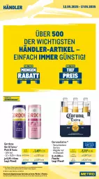 Gazetka promocyjna Metro - Wochen-Angebote Händler - Gazetka - ważna od 17.05 do 17.05.2025 - strona 4 - produkty: corona, corona extra, eis, flasche, getränk, getränke, gin, gordon, gordons, Palette, reis, Ti, tonic