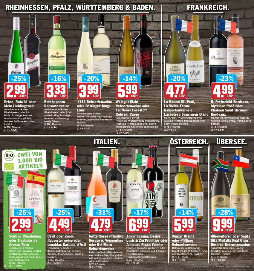 Aktueller Prospekt Hit - Prospekte - von 09.05 bis 14.05.2022 - strona 18 - produkty: asti, Bad, Bau, chardonnay, cuvée, eis, elle, ente, finesse, flasche, frucht, früchte, früchten, Germ, gsw, primitivo, rebsortenweine, reis, resa, rosato, rotkäppchen, rotwein, sauvignon, sauvignon blanc, teller, Ti, wein, weine, Weißwein, Wild, zonin