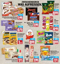 Gazetka promocyjna Hit - Prospekte - Gazetka - ważna od 14.05 do 14.05.2022 - strona 11 - produkty: beutel, bounty, chupa, chupa chups, cin, duplo, eis, elle, frucht, fruchtgummi, funny-frisch, giotto, hanuta, keks, kekse, Kinder, kinder bueno, kinder country, Lakritz, leibniz, Lutscher, mars, mentos, milka, milka schokolade, milky way, oder lakritz, reis, reiss, schoko, schokolade, snickers, Spezi, teller, trolli, trolli fruchtgummi, twix