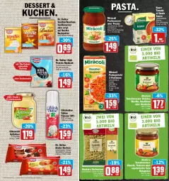 Gazetka promocyjna Hit - Prospekte - Gazetka - ważna od 14.05 do 14.05.2022 - strona 13 - produkty: apfel, apfelmus, basilikum, beutel, bolognese, bourbon, bourbonvanille, dessert, Dr. Oetker, eis, elle, finesse, frucht, gin, glücksklee, hartweizen, knorr, kräuter, kuchen, leine, Mirácoli, natur, natura, odenwald, pasta, Pastagericht, reis, ricotta, sahne, sauce, saucen, soja, teller, Ti, tomate, tomaten, tomatensauce, tomato al gusto, vanille, Vegeta, zucker