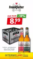 Gazetka promocyjna Getraenkeland - Gazetka - ważna od 13.04 do 13.04.2024 - strona 9 - produkty: Elan, frankfurter, getränk, getränke, pils, pilsener, Ti