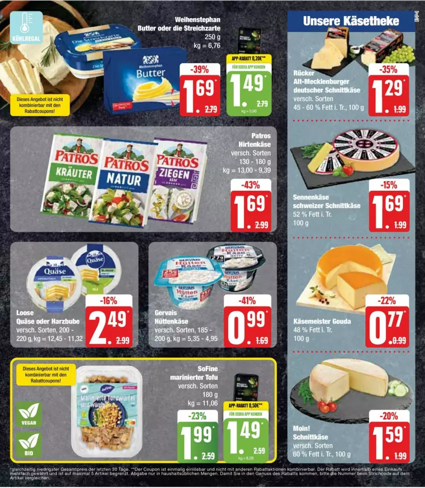 Aktueller Prospekt Edeka - Prospekte - von 22.01 bis 27.01.2024 - strona 11 - produkty: angebot, coupon, coupons, deka, dell, eis, gouda, Käse, Meister, quäse, schnittkäse, Ti, weihenstephan