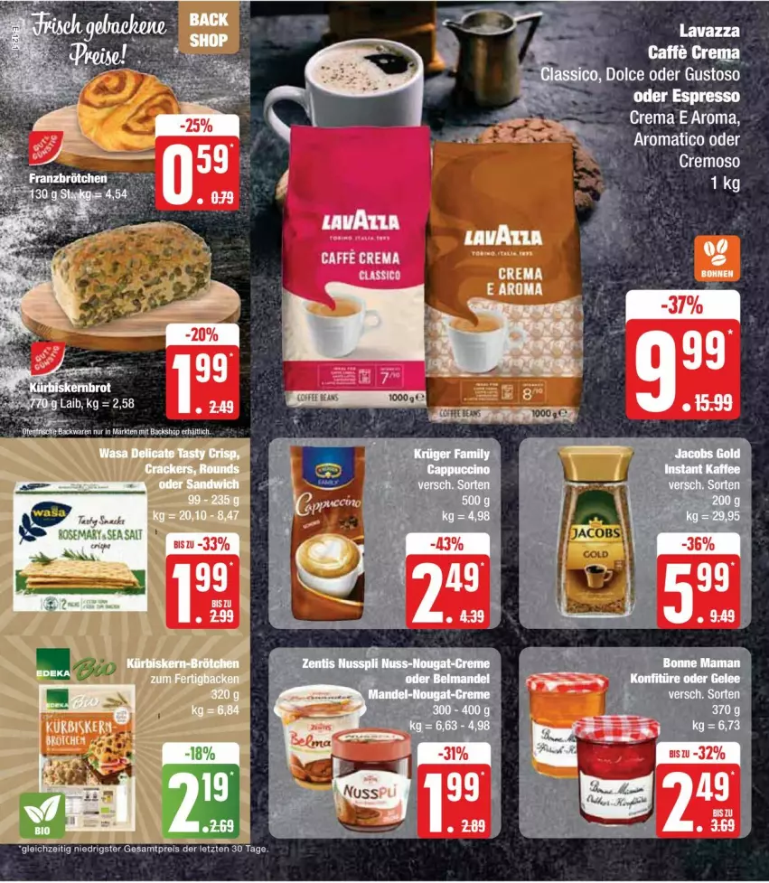 Aktueller Prospekt Edeka - Prospekte - von 22.01 bis 27.01.2024 - strona 16 - produkty: eis, espresso, jacobs, lavazza, LG, oder espresso, reis, rel, snack, Ti, ZTE