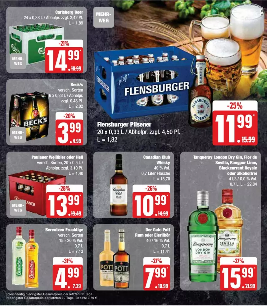 Aktueller Prospekt Edeka - Prospekte - von 22.01 bis 27.01.2024 - strona 19 - produkty: beck's, eis, reis, Ti, ZTE