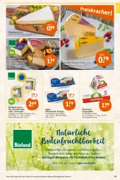 Gazetka promocyjna Tegut - Angebote der Woche - Gazetka - ważna od 23.07 do 23.07.2022 - strona 15 - produkty: angebot, angebote, bio, Bio-Käse, bioland, brie, chavroux, dekoration, frucht, gin, Gläser, Heu, heumilch, Käse, lebensmittel, leerdammer, milch, mozzarella, pfeffer, rel, salz, Schlosskäse, schnittkäse, Ti, weichkäse, ziegenkäse