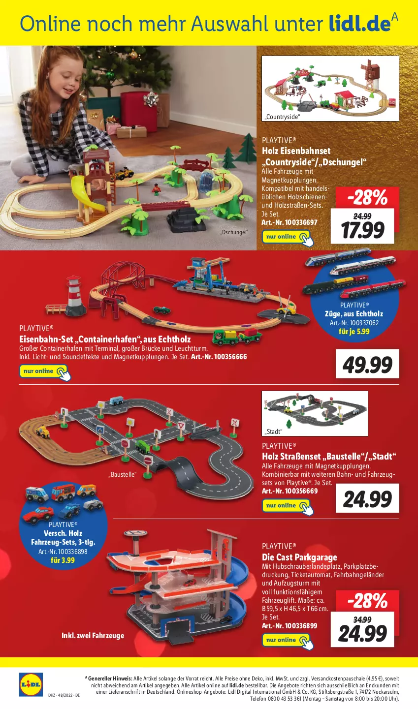 Aktueller Prospekt Lidl - Wochen-Highlights im Onlineshop - von 28.11 bis 04.12.2022 - strona 2 - produkty: angebot, angebote, aust, auto, Bau, Container, eis, Eisenbahn, elle, Holz, LG, ndk, reis, rel, Schal, Schale, telefon, Ti, uhr