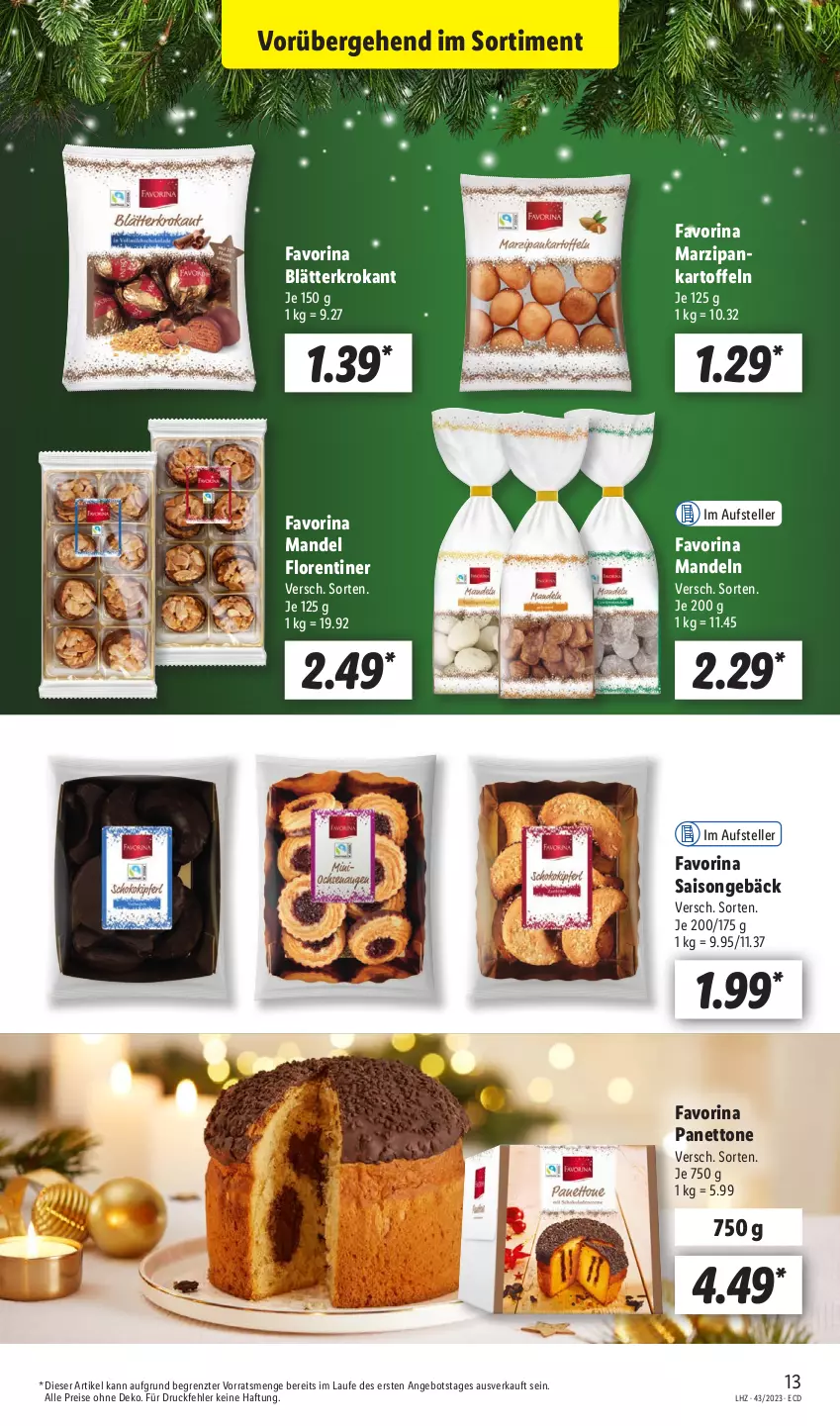 Aktueller Prospekt Lidl - Aktionsprospekt - von 23.10 bis 28.10.2023 - strona 19 - produkty: angebot, eis, elle, Florentiner, kartoffel, kartoffeln, mandel, mandeln, marzipan, reis, teller, Ti, ZTE