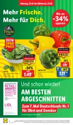 Gazetka promocyjna Lidl - Aktionsprospekt - Gazetka - ważna od 28.10 do 28.10.2023 - strona 2 - produkty: angebot, coupon, discount, eis, frucht, magazin, obst, Obst und Gemüse, paprika, pril, reis, schnitten, spinat, Ti, und gemüse