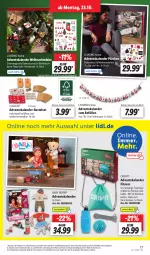 Gazetka promocyjna Lidl - Aktionsprospekt - Gazetka - ważna od 28.10 do 28.10.2023 - strona 25 - produkty: Adventskalender, Bank, Bau, crivit, dekoration, eis, Elan, fenster, fensterbank, regal, reis, rel, Ria, rwe, Ti, weck, Weihnachtsbaum, ZTE