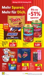 Gazetka promocyjna Lidl - Aktionsprospekt - Gazetka - ważna od 28.10 do 28.10.2023 - strona 8 - produkty: barilla, bounty, ecco, eis, frizzante, mars, milch, milchreis, milky way, Müller, ndk, oro di parma, pasta, reis, Schal, Schale, snickers, Ti, tomate, tomaten, twix