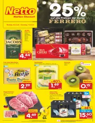 Gazetka promocyjna Netto Marken-Discount - Filial-Angebote - Gazetka - ważna od 10.12 do 10.12.2022 - strona 1 - produkty: angebot, asti, beste butter, bestpreis, bohne, butter, eis, frau antje, hasseröder, jacobs, jacobs krönung, kaffee, kiwi, leerdammer, ndk, pils, pralinen, premium pils, reis, schwein, Streichzart, Ti, wein, ZTE