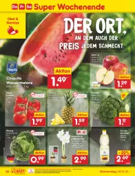 Gazetka promocyjna Netto Marken-Discount - Filial-Angebote - Gazetka - ważna od 10.12 do 10.12.2022 - strona 32 - produkty: ananas, asti, bestpreis, blume, blumen, blumenöl, brokkoli, chiquita, eis, melone, ndk, obst, reis, rispentomaten, Schal, Schale, sonnenblume, sonnenblumen, sonnenblumenöl, Ti, tomate, tomaten, topf, wasser, wassermelone, Wirsing