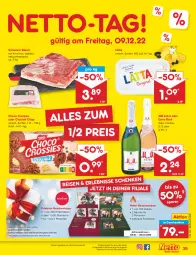 Gazetka promocyjna Netto Marken-Discount - Filial-Angebote - Gazetka - ważna od 10.12 do 10.12.2022 - strona 41 - produkty: angebot, Bau, bestpreis, bier, buch, chips, choclait chips, choco crossies, crossies, eis, Geschenkbox, lätta, mm extra, mydays, reis, schwein, schweine, schweine-bauch, sekt, Ti, wein, weine, ZTE