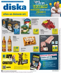 Gazetka promocyjna Diska - Prospekte - Gazetka - ważna od 10.12 do 10.12.2022 - strona 1 - produkty: aktionspreis, angebot, angebote, auer, Bau, Bauer, beere, beeren, bergader, bett, bier, deka, eis, flasche, goldkrone, hasseröder, himbeer, himbeere, himbeeren, Käse, krone, lachs, mac, Plüsch, reis, Schal, Schale, schwein, schweine, Schweinelachs, storck, Ti, toffifee, Wanne, wein, weine, wilthener, Wilthener Goldkrone, ZTE