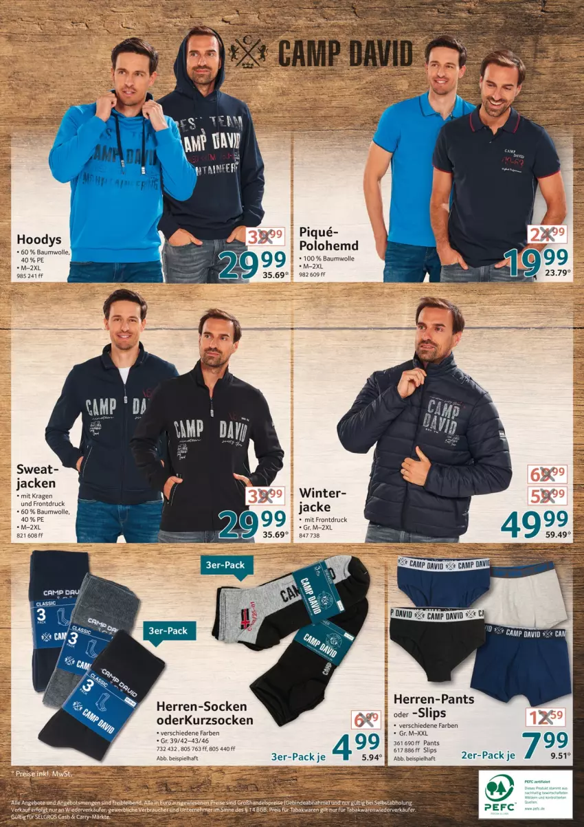 Aktueller Prospekt Selgros - Vorschau:
            Nonfood - von 16.12 bis 24.12.2021 - strona 32 - produkty: angebot, angebote, Bau, baumwolle, eis, hemd, herren-pants, herren-socken, Jacke, LG, Pants, Rauch, reis, slip, slips, socken, Ti, wolle