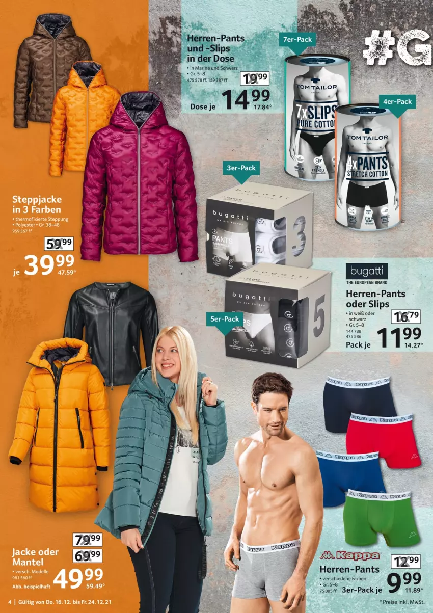 Aktueller Prospekt Selgros - Vorschau:
            Nonfood - von 16.12 bis 24.12.2021 - strona 4 - produkty: eis, herren-pants, Pants, reis, slip, slips