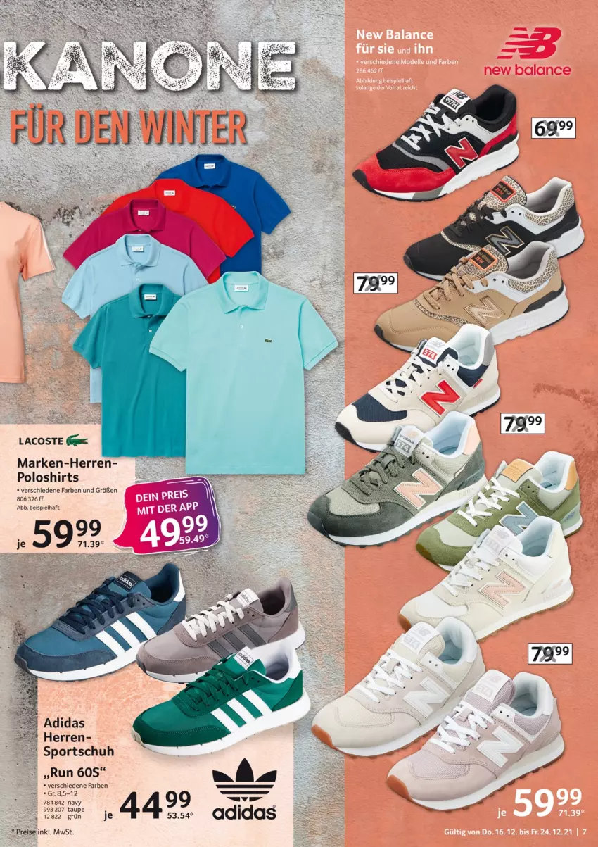 Aktueller Prospekt Selgros - Vorschau:
            Nonfood - von 16.12 bis 24.12.2021 - strona 7 - produkty: eis, Lacoste, poloshirt, reis, shirt, shirts, Sport