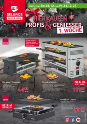 Gazetka promocyjna Selgros - Vorschau:
            Nonfood - Gazetka - ważna od 24.12 do 24.12.2021 - strona 1 - produkty: Ausstecher, edelstahl, eis, , grill, grillplatte, latte, LG, pizza, reis, ring, rum, Ti