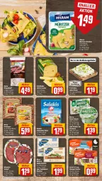 Gazetka promocyjna Rewe - Prospekte - Gazetka - ważna od 15.07 do 15.07.2023 - strona 13 - produkty: axe, bratmaxe, bresso, brot, frischkäse, frischkäsezubereitung, grill, grünländer, joghur, joghurt, Käse, knäckebrot, kräuter, Lauchzwiebel, meica, milch, milram, natur, nuss, oder kräuter, pfanne, ring, salakis, salami, schafskäse, schnittkäse, Ti, wasa, wiltmann, zwiebel