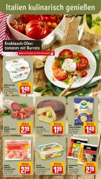 Gazetka promocyjna Rewe - Prospekte - Gazetka - ważna od 15.07 do 15.07.2023 - strona 4 - produkty: arla, aufstrich, Bad, Becher, bertolli, brot, brotaufstrich, Burrata, finello, hartkäse, Käse, knoblauch, mac, mestemacher, Ofen, olive, oliven, olivenöl, ponnath, prosciutto, prosciutto cotto, Reibekäse, rewe feine welt, rezept, rezepte, salami, Ti, tomate, tomaten, wrap, wraps