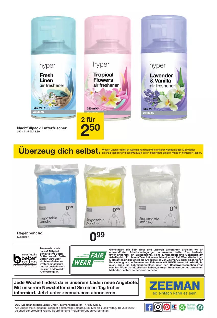 Aktueller Prospekt Zeeman - Prospekte - von 28.05 bis 03.06.2022 - strona 14 - produkty: angebot, angebote, batterie, batterien, bett, eis, elle, erde, Kette, Kinder, LG, lufterfrischer, reis, rwe, sac, siemens, Ti, weck