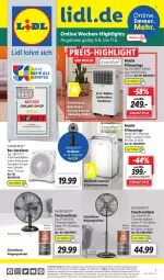 Gazetka promocyjna Lidl - Wochen-Highlights im Onlineshop - Gazetka - ważna od 11.06 do 11.06.2023 - strona 1 - produkty: angebot, angebote, bürste, dell, eis, elle, fernbedienung, gsw, Mode, ndk, reis, rel, rum, Schal, Schale, silvercrest, Spektrum, standventilator, telefon, Ti, Tiere, tisch, tischventilator, uhr, ventilator