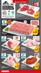 Gazetka promocyjna Penny - Prospekte - Gazetka - ważna od 11.11 do 11.11.2023 - strona 4 - produkty: eier, eis, ente, fleisch, Frische Hähnchen, Geflügel, geflügelprodukte sind mit dem, hackfleisch, hähnchen-schenkel, henkel, kasseler, LG, minutensteaks, pute, Putenhackfleisch, rind, rindfleisch, schenkel, schwein, schweine, steak, steaks, suppe, suppen, suppenfleisch, Ti, wein, weine