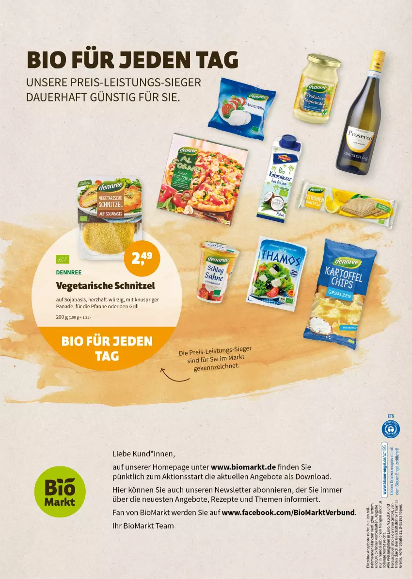 Aktueller Prospekt Denns Biomarkt - Prospekte - von 27.04 bis 10.05.2022 - strona 8 - produkty: angebot, angebote, auer, bio, dennree, drucker, eis, elle, Engel, erde, grill, kerze, Omep, pfanne, reis, rezept, rezepte, schnitzel, soja, Ti, Vegeta