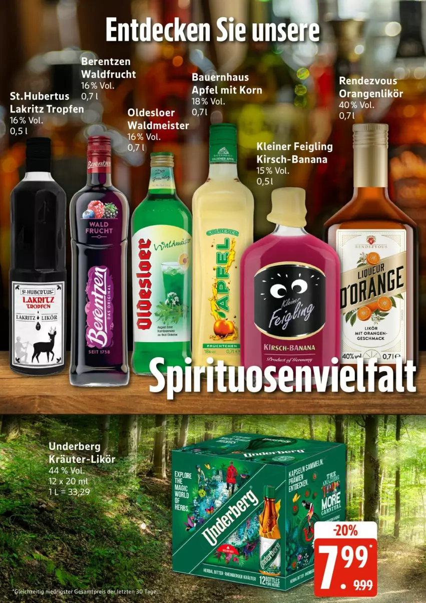 Aktueller Prospekt Edeka - Prospekte - von 18.05 bis 23.05.2026 - strona 23 - produkty: eis, ente, frucht, kirsch, Lakritz, likör, mac, Meister, reis, Ti, underberg, waldmeister, ZTE