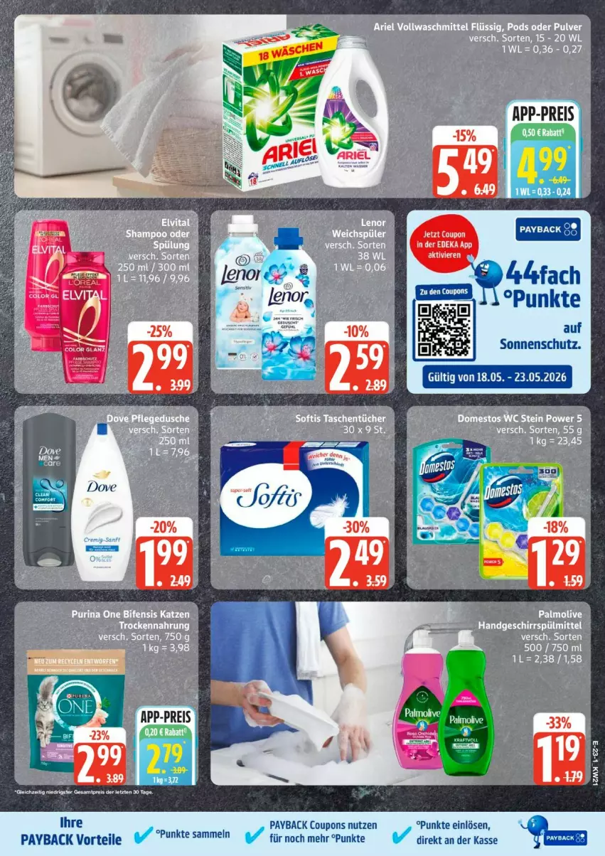 Aktueller Prospekt Edeka - Prospekte - von 18.05 bis 23.05.2026 - strona 26 - produkty: coupon, coupons, dove, payback, sonnenschutz
