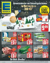 Gazetka promocyjna Edeka - Prospekte - Gazetka - ważna od 26.10 do 26.10.2024 - strona 1 - produkty: Adventskalender, deka, dell, eis, gutschein, gutscheine, lindt, reis, schoko, schokolade, schokoladen, Spezi, Ti, top-preis