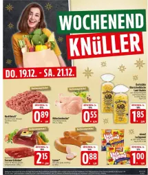 Gazetka promocyjna Edeka - Prospekte - Gazetka - ważna od 21.12 do 21.12.2024 - strona 27 - produkty: beutel, eier, eis, fleisch, hackfleisch, hartweizen, K2, lachgummi, lyoner, nimm2, nudel, nudeln, rind, ring, schinken, schwein, serrano, Ti, wein, Yo