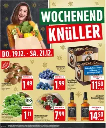 Gazetka promocyjna Edeka - Prospekte - Gazetka - ważna od 21.12 do 21.12.2024 - strona 28 - produkty: alkohol, beere, beeren, beutel, bier, blattspinat, braun, champignon, champignons, champignons braun, cola, eier, flasche, franziskaner, heidelbeere, heidelbeeren, jack daniel, jack daniel's, Kraut, rosen, rucola, salat, spinat, tennessee whiskey, Ti, whiskey, Zelt